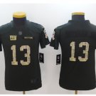 Youth kids Giants #13 Odell Beckham Jr salute to service Jersey