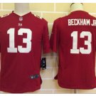 Youth kids Giants #13 Odell Beckham Jr stitched Football Jersey red