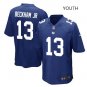 Youth kids Giants #13 Odell Beckham Jr stitched Football Jersey blue
