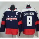 Men's Washiontal Capitals 8 Alex Ovechkin Hockey Jersey blue