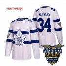 Youth Boys Toronto Maple Leafs #34 Auston Matthews Ice Hockey Jersey white