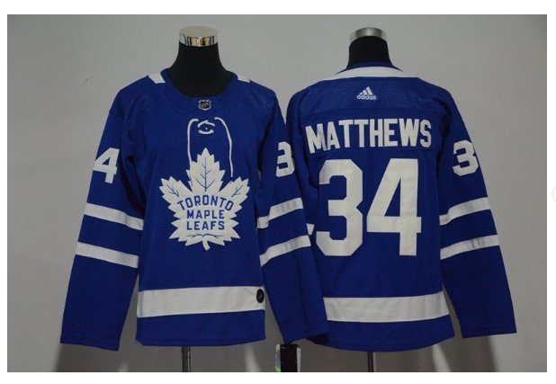 Men's Toronto Maple Leafs #34 Auston Matthews Ice Hockey Jersey blue