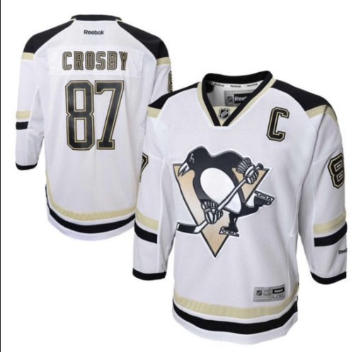 Sidney Crosby Pittsburgh Penguins white Jersey Youth jerseys