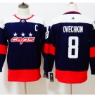 Youth Washiontal Capitals 8 Alex Ovechkin Hockey Jersey blue