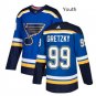 Youth St. Louis Blues 99 Wayne Gretzky Blue Throwback Ice Hockey Jersey