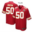 Youth kid KC Chiefs #50 Justin Houston Stitched Football jersey