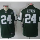 Youth New York Jets #24 Darrelle Revis football jersey green kids