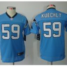 Youth Carolina Panthers #59 Luke Kuechly football Jersey blue kid