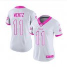 Women's Eagles #11 Carson Wentz jersey white fashion
