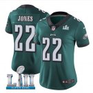 Women's Philadelphia Eagles #22 sidney Jones super bowl jersey green