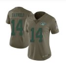 Women's Jets #14 Sam Darnold salute to service limited jersey olive