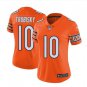 Women's Chicago Bears #10 Mitchell Trubisky Orange Alternate Game Jersey