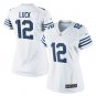 Women's Indianapolis Colts #12 Andrew Luck game Football jersey white