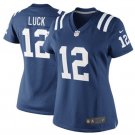 Women's Indianapolis Colts #12 Andrew Luck game Football jersey blue