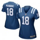 Women's Indianapolis Colts #18 Peyton Manning Royal Retired Game Jersey