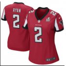 Women's Atlanta Falcons #2 Matt Ryan Red Limited football Jersey