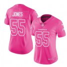 Women's Arizona Cardinals #55 Chandler Jones pink fashion jersey