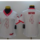Women's Houston Texans #4 Deshaun Watson white fashion jersey