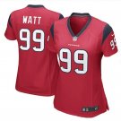 Women's Houston Texans #99 JJ Watt Red Game football Jersey