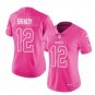 Women's New England Patriots #12 Tom Brady Football Super bowl jersey