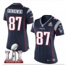 Women's New England Patriots #87 Rob Gronkowski Limited Team Color Jersey