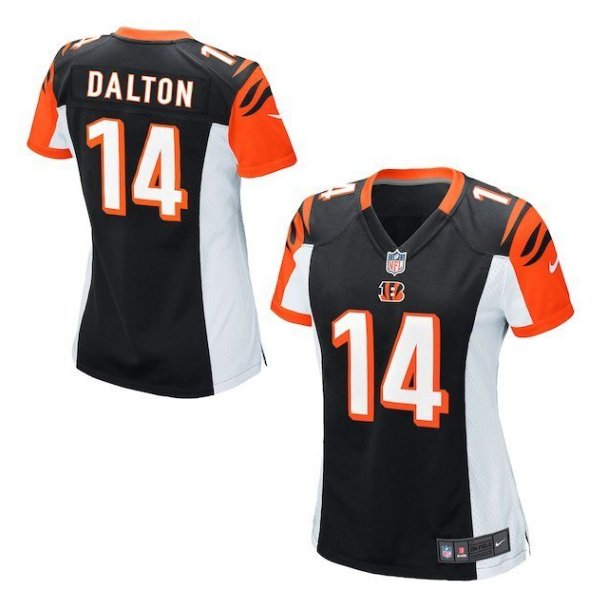 Women's Cincinnati Bengals #14 Andy Dalton Black Limited football Jersey