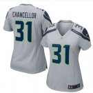 Women's Seattle Seahawks #31 Kam Chancellor Gray Game football Jersey