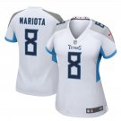 Women's Tennessee Titans #8 Marcus Mariota White New 2018 Game Jersey
