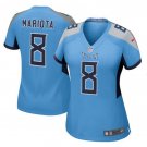 Women's Tennessee Titans #8 Marcus Mariota Light Blue New 2018 Game Jersey