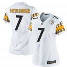 Women Pittsburge Steelers #7 Roethlisberger jersey white
