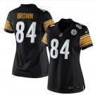 Women Pittsburge Steelers #84 Antonio Brown black jersey