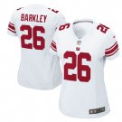 Women's New York Giants #26 Saquon Barkley White 2018 Game football Jersey