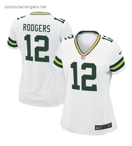 Women's Green Bay Packers #12 Aaron Rodgers White Limited football Jersey