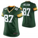 Women's Green Bay Packers #87 Jordy Nelson Green Limited football Jersey
