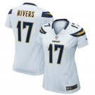 Women's Los Angeles Chargers #17 Philip Rivers White Game football Jersey