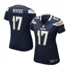 Women's Los Angeles Chargers #17 Philip Rivers Navy Blue Limited Jersey