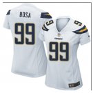 Women Los Angels Charges #99 joey Bosa game Football jersey white