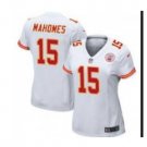 Women's KC Chiefs #15 Patrick Mahomes game jersey white
