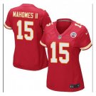 Women's KC Chiefs #15 Patrick Mahomes game jersey red