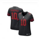 Women's San Francisco 49ers #10 Jimmy Garoppolo jersey black