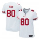 Women's San Francisco 49ers #80 Jerry Rice Football jersey white