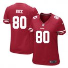 Women's San Francisco 49ers #80 Jerry Rice Football jersey red