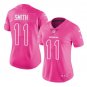 women's Redskins #11 alex smith game jersey pink fashion