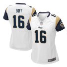 Women's Los Angels Rams #16 Jared Goff Football jersey white