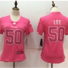 Women's Dallas Cowboys #50 Sean Lee pink fashion jersey