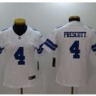Women's Dallas Cowboys #4 Dak Prescott color rush jersey white