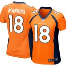 Women's Denver Broncos #18 Peyton Manning Orange Limited football Jersey