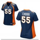 Women's Denver Broncos 55 Bradley Chubb jersey navy blue