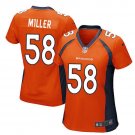 Women's Danver Broncos #58 Von Miller game jersey orange