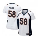 Women's Danver Broncos #58 Von Miller game jersey white